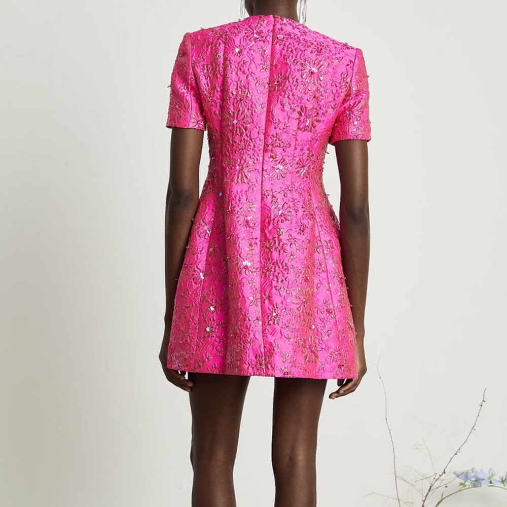 Tuckernuck Fuchsia Embellished Floral Mini Dress - Picture 2 of 3